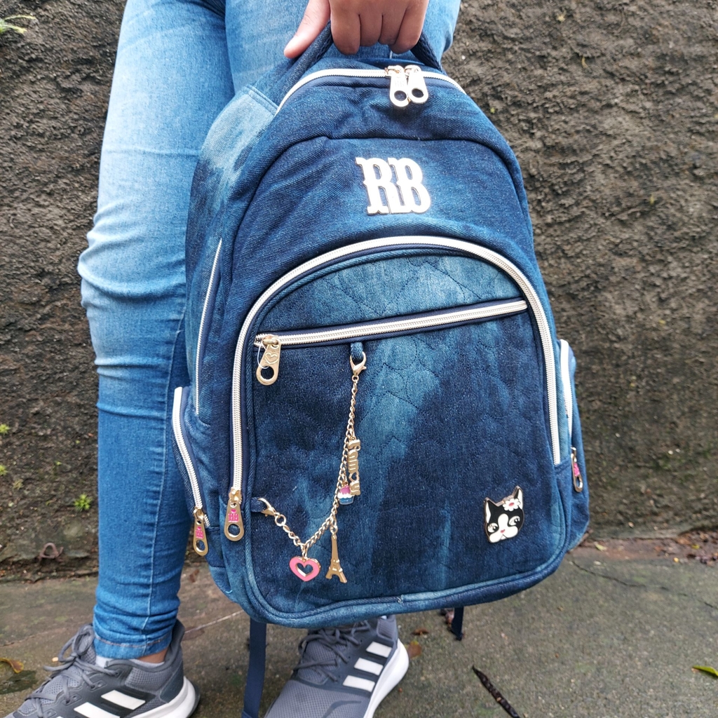 Mochila jeans rebecca bonbon sales