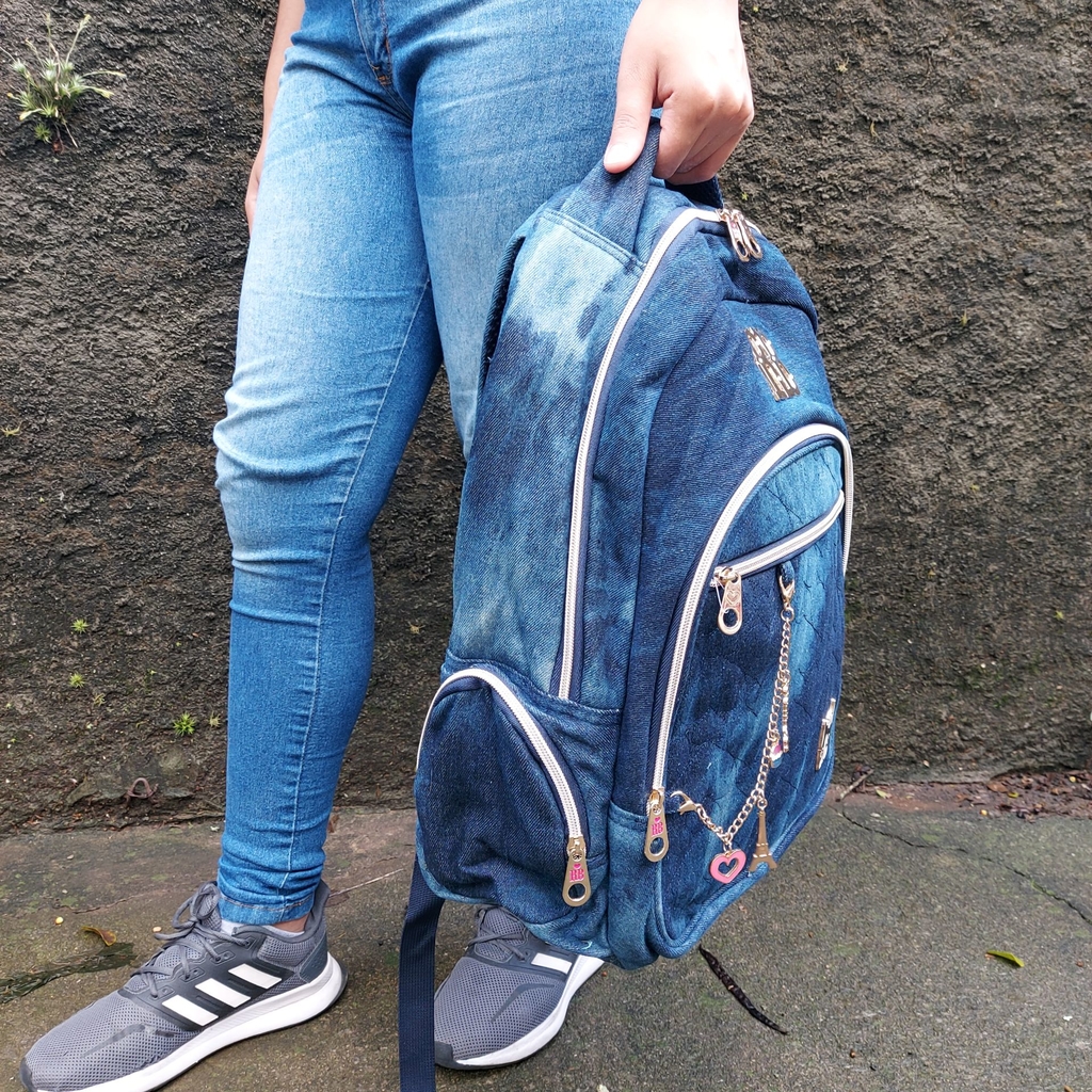 MOCHILA REBECCA BONBON JEANS RB2088 2567 - GRACIOSA PRESENTES LTDA EPP