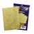 PAPEL GLITTER A4 180G OURO 5 FOLHAS OFF PAPER