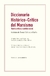 Diccionario Histórico-Crítico del Marxismo. Teoria critica y cambio social