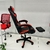 Silla Gamer Bali con apoya piernas - roja