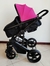 Imagen de Coche 4 en 1 línea metal black Negro - Fucsia