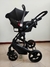 Coche 4 en 1 linea metal black Gris - Fucsia en internet