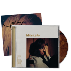 TAYLOR SWIFT - MIDNIGHTS (SIGNED MAHOGANY CD - CD AUTOGRAFADO)