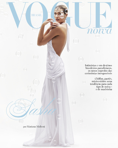 AUTOGRAFADA POR SASHA - Revista Vogue Noivas - Edição 2021 - Capa Sasha
