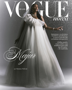 AUTOGRAFADA POR MAJUR - Revista Vogue Noivas - Edição 2021 - Capa Majur