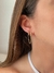 Brinco Ear Line Argola Cravejada Banho de Ouro 18k na internet