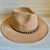 Chapéu Panamá Fedora Caramelo - Personalizado com Corrente - comprar online