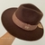 Chapéu Panamá Fedora - Marrom - comprar online