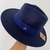 Chapéu Panamá Fedora - Azul Marinho - comprar online