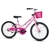 Bicicleta Bella Aro 20 Rosa Infantil Aro de Alumínio com Cesta