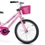 Bicicleta Bella Aro 20 Rosa Infantil Aro de Alumínio com Cesta na internet