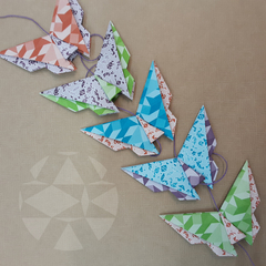 Guirnalda de mariposas x 5 - Tangram