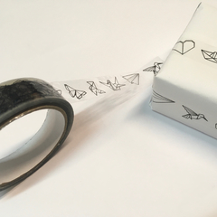 Cinta Adhesiva Icon Tape - Origami - Negra en internet