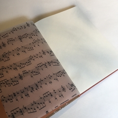 Cuaderno Partitura Tinta Blanca en internet