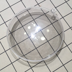 Cápsula Circular Plana Cristal - 10 cm