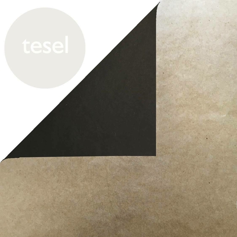 Tesel Tissue-Foil Duo - papel Sandwich - Negro Craft