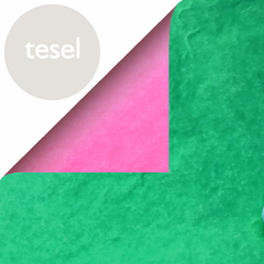 Tesel Tissue-Foil Duo - papel Sandwich - Rosa Verde - comprar online