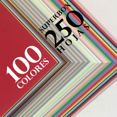 Origami Superbox 100 Colores Plenos - 250 hojas - tienda online