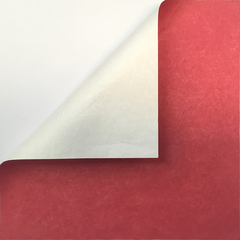 Tesel Tissue-Foil Duo - papel Sandwich - Rojo Blanco