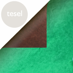 Tesel Tissue-Foil Duo - Papel Sandwich - Tierra Verde Oscuro - comprar online