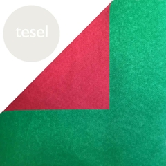 Tesel Tissue-Foil Duo - papel Sandwich - Rojo Verde - comprar online