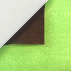 Tesel Tissue-Foil Duo - papel Sandwich - Tierra/Verde Manzana