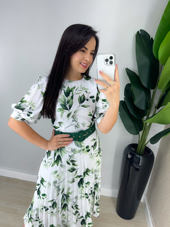 VESTIDO ESTER - FLORAL VERDE - loja online