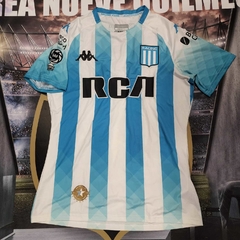 Camiseta Racing 2019 titular Copa de la liga #28 Zaracho