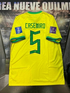 Camiseta Seleccion Brasil Titular Mundial 2022 #5 Casemiro - comprar online