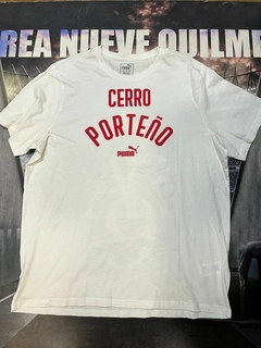 Remera Algodon Cerro Porteño 2023 blanca