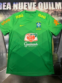 Camiseta Prematch Verde Seleccion Brasil 2023