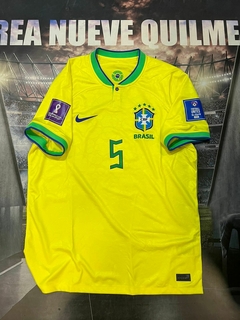 Camiseta Seleccion Brasil Titular Mundial 2022 #5 Casemiro