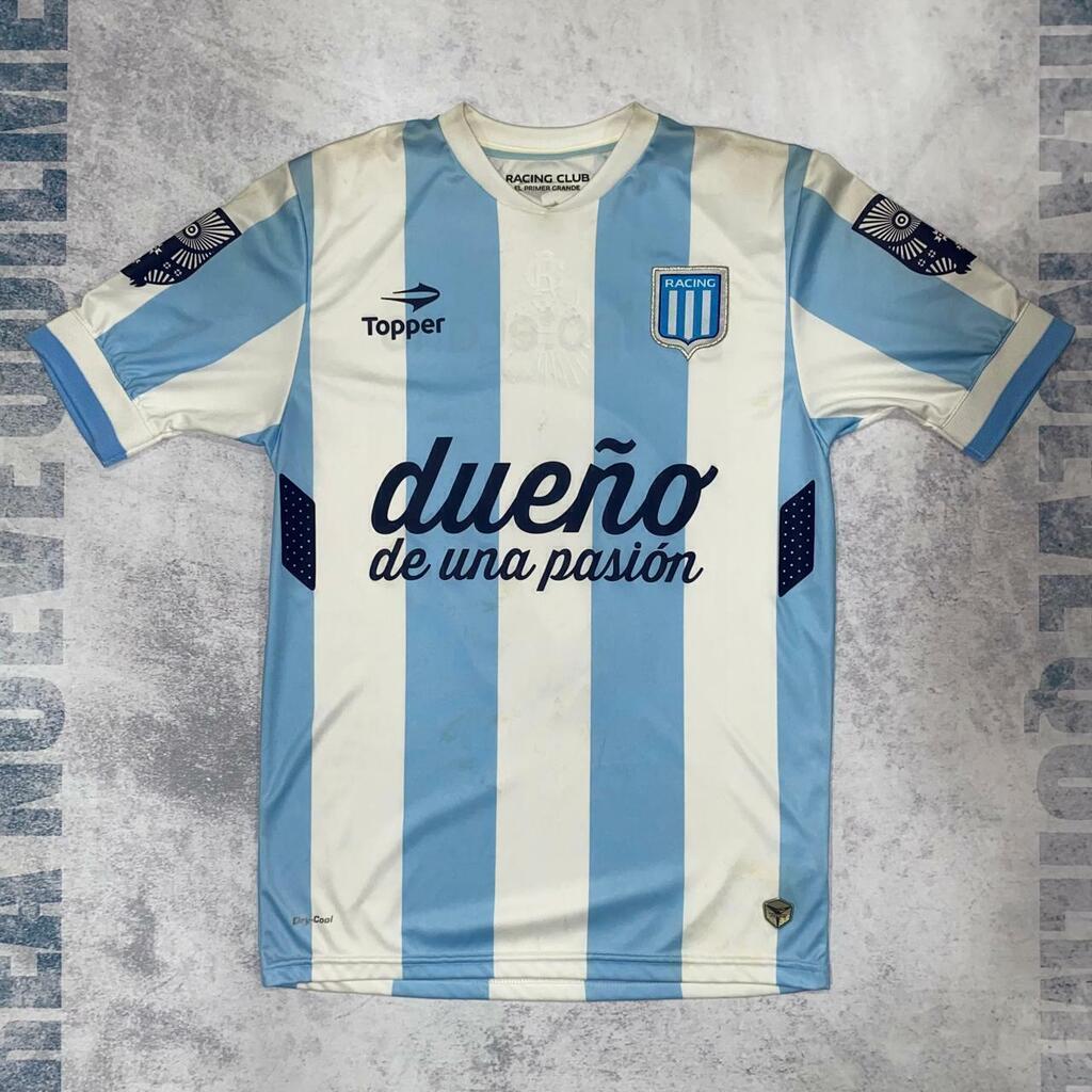 Camiseta Racing 2014 titular 5 Area Nueve Quilmes