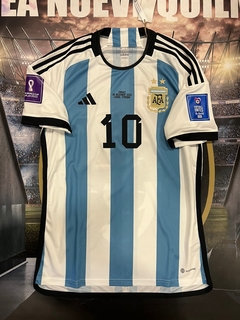 Camiseta Seleccion Argentina Afa Mundial Titular #10 Messi Vs Francia