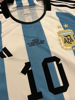 Camiseta Seleccion Argentina Afa Mundial Titular #10 Messi Vs Francia en internet