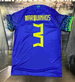 Camiseta Seleccion Brasil Alternativa 2023 #3 Marquinhos - comprar online