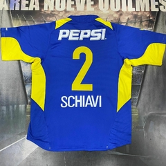 Camiseta Boca Copa Sudamericana 2004 titular #2 Schiavi en internet
