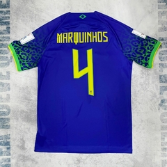 Camiseta Seleccion Brasil Mundial 2022 alternativa #4 Marquinhos - comprar online