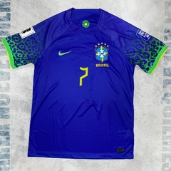 Camiseta Seleccion Brasil Eliminatorias Mundial 2026 alternativa #7 Vini Jr