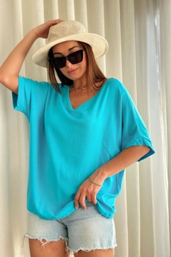 blusa nurit (lino con spandex ) - comprar online