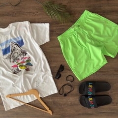 Beach Short Lemon verde neon