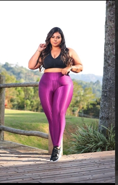 Legging 3D Fitness Plus Size Ciclame