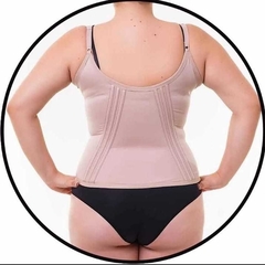 Cinta Modeladora Colete Corpete Corselet Com Alça Reforçada Plus Size