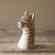Cabeça de Gato em Madeira Pintada - loja online