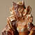 Escultura em Cerâmica Sincretismo Iansã e Oxum - Elson on internet