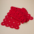 Caminho de Mesa em Crochê Vermelho - 1,50 X 36 cm