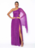 Vestido Orquidea C/brilho Roxo