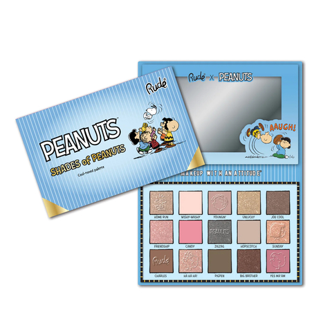 Shades of Peanuts Eyeshadow Palette - Cool toned Rude Cosmetics