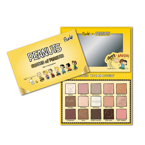 Shades of Peanuts Eyeshadow Palette - Warm toned Rude Cosmetics